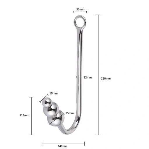 Anal Hooks Elegant 5334 Hook Cuffs Collar Anal and with Beaded 0118